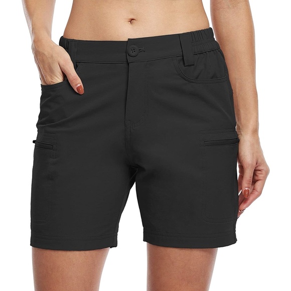 Willit Black Cargo Hiking Shorts Pockets 6” XL NWT - Picture 15 of 15